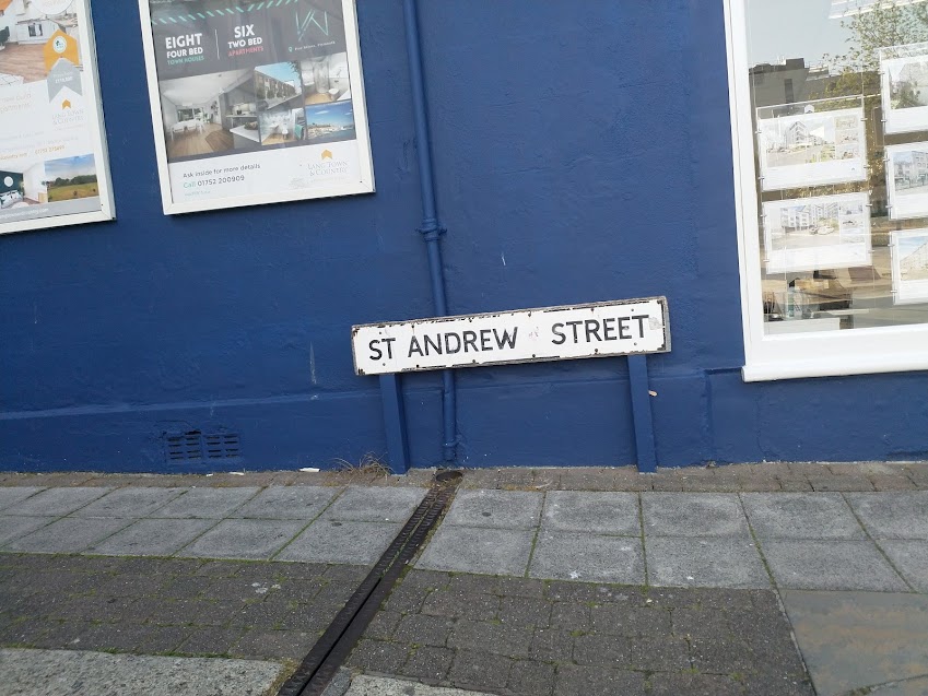St Andrew Street - dirty street sign