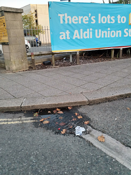 Union Street - blocked drain